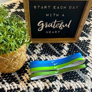 Nike Women's Blue and Green Headbands Set of 4